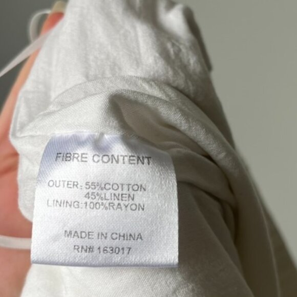 Princess Polly Louis Cotton & Linen Wide Leg Pants Women's 4 - Picture 7 of 10